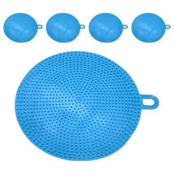 萬用矽膠清潔刷 Set 5 10x10cm  藍色  5個