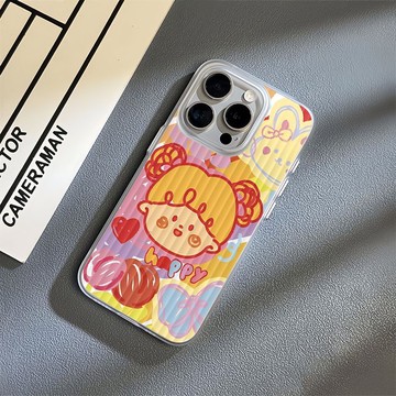 免運+隔日🚚行李箱紋手機殼 蝴蝶塗鴉女孩 適用蘋果17promax 16Pro 15plus14 13 12 11防摔