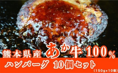 熊本県  赤牛ハンバーグ10個入り(150g×10個)　G-131