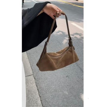 小眾設計復古百搭麂皮絨腋下包2025新款韓版時尚質感單肩包女包
