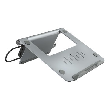 ADAM elements 亞果元素 CASA Hub Stand USB-C 筆記型電腦支架集線器  可折疊設計  鋁合金材質  散熱孔設計  5合1  1個