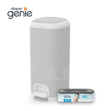加拿大Diaper Genie 不鏽鋼雙重鎖臭尿布處理器(嬰兒尿布桶)