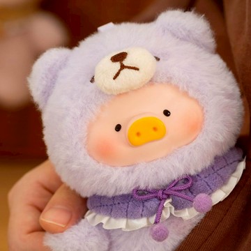 罐頭豬LuLu 美好時光系列膠臉掛件毛絨盲盒(單入隨機款)