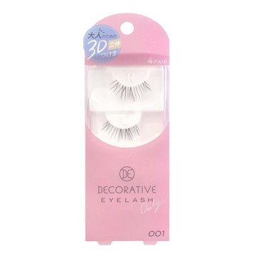 Decorative eyelash 001 4 pairs