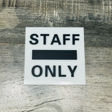 簡約設計員工專用 STAFF ONLY標示牌 指示牌 歡迎牌 商業空間 禁止進入