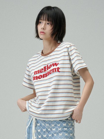 Mellow Moment Stripe T-shirt (Ivory)