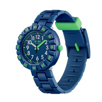 FlikFlak 兒童手錶 SOLO DARK BLUE 兒童禮物 FCSP086 (36.7mm)【官方旗艦店】