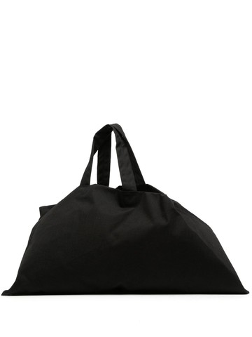 Black Comme Des Garçons - large tote bag - unisex - Cotton - One Size