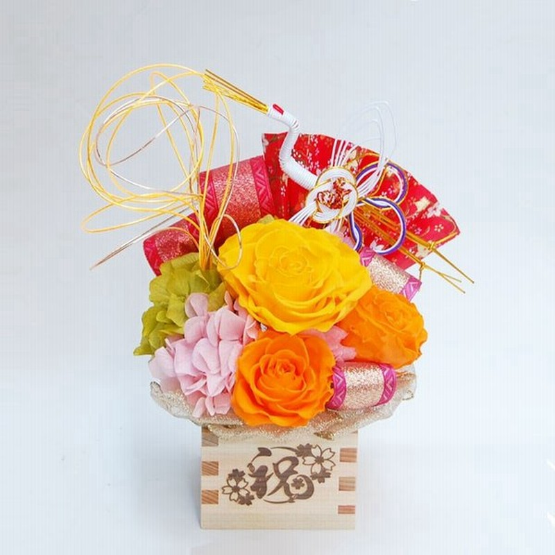 傘寿 80歳 米寿 歳 卒寿 90歳 祝い プリザーブドフラワー 誕生日 プレゼント 長寿の花 ケース入 枡フラワー 晄流 こうりゅう 通販 Lineポイント最大get Lineショッピング