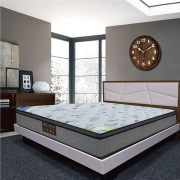 【文創集】石墨烯乳膠獨立筒PU護框床墊-5尺雙人