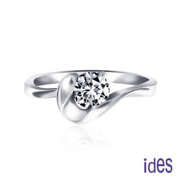 國際圍#8 ides愛蒂思 精選30分E/VS1八心八箭頂級車工3EX鑽石戒指求婚結婚戒/擁抱18K