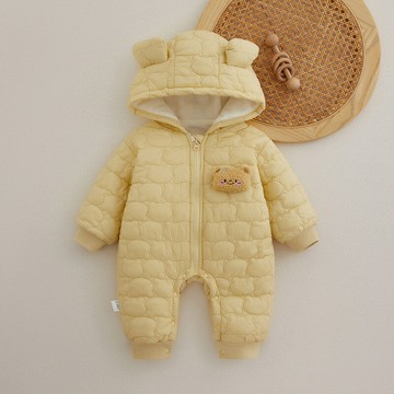 嬰兒冬裝棉衣連體衣秋冬季保暖棉服新生兒加厚爬爬服寶寶衣服鑫弘-萌寶童裝可開發票