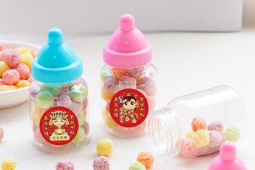 三太子 小奶瓶糖果   五彩球餅乾   Q版神明祝壽 聖誕千秋