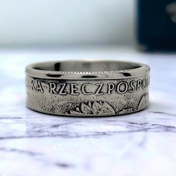 波蘭錢幣戒指 10 茲羅提 1982，波蘭錢幣戒指，波蘭女士戒指