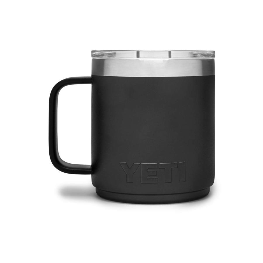 YETI Rambler 10オンス スタッカブルマグ マグスライダー蓋付き 真空断熱 ステンレス製、ブラック