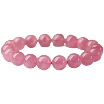 天然粉晶手串馬達加斯加馬粉手鏈老礦粉色水晶星光粉水晶桃花甜美