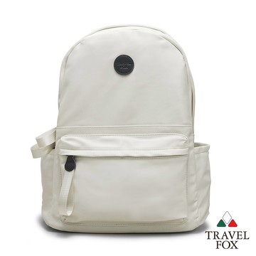 【TRAVEL FOX 旅狐】簡約休閒大容量防水筆電包/旅行背包/學生包/女包 (TB840-82) 米白