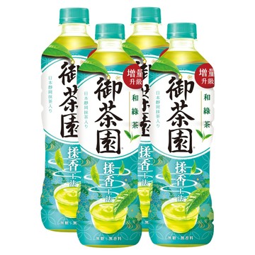 [家速配]御茶園和綠茶抹茶入(無糖)590ml