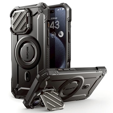 iPhone 16 系列 UB Mag XT 鏡頭蓋支架軍規防摔殼 Pro 鈦空灰
