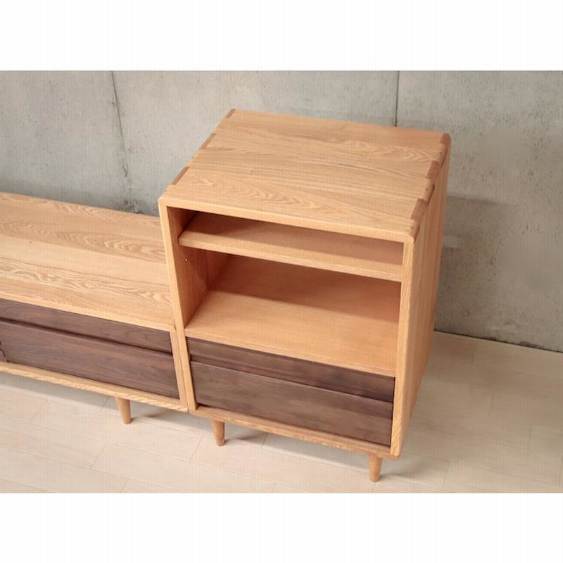 週末値下げ！チーク無垢 仏デザイナー 北欧 テレビ台 キャビネット