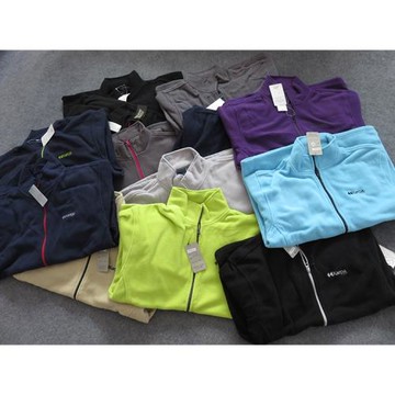 外貿戶外抓絨衣男女多色拉鏈外套加絨加厚衛衣開衫立領秋冬保暖