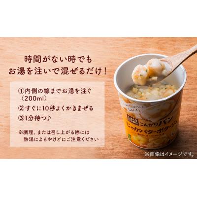 ふるさと納税 名取市 じっくりコトコト こんがりパン じゃがバターポタージュ完熟かぼちゃポタージュ