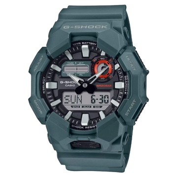 CASIO G-SHOCK 大錶殼 實用功能 雙顯錶-藍綠 GA-010-2A 送禮 禮物 推薦