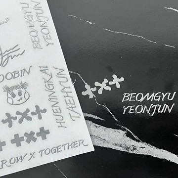 隱藏爆款✨高 CP 值 小紅書韓國TXT男團金屬貼Kpop愛豆平板手機筆記本diy裝飾貼紙 情侶禮物 交換禮物