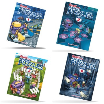 【查德書境】怪獸謎題Beast Academy Puzzles 1&2&3&4🧩總共四本。A4米黃80克‮林道‬紙。
