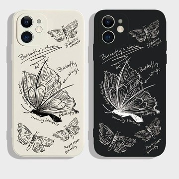 藝術線條蝴蝶 OPPO A78 A54 A55 A15 A31 A32 A38 A53 A58 A74 5G 手機殼