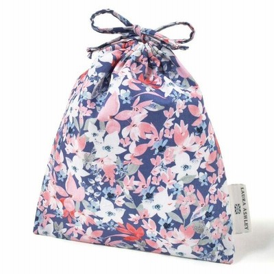 LAURA ASHLEY 給食袋 女の子 巾着袋 中 小学生 子供 Floret カラフルキャンディスタイル N7015300