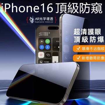 頂尖防爆 17E 新款防窺 玻璃貼 霧面保護貼 適用於 iPhone 16 15 14 13 12 11 Pro Max