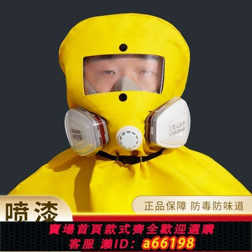 【台灣公司 可開發票】防毒面具噴漆專用全面罩化工氣體全封閉頭罩噴砂防塵罩全臉護面罩