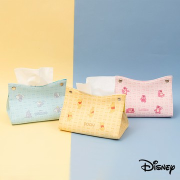 迪士尼｜滿版皮革面紙套 米奇 奇奇蒂蒂 小飛象 熊抱哥 愛麗兒 衛生紙套 紙巾收納 CA849