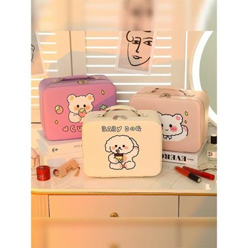 手提化妝包女便攜可愛2024新款旅行化妝品收納盒大號洗漱包收納箱