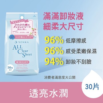 洗顏專科超微米透亮卸妝棉30片