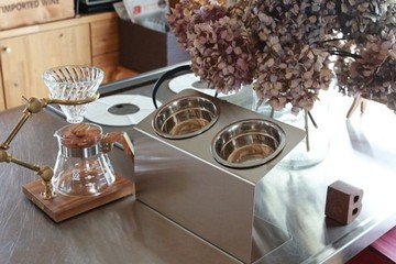 デカ ニコいちチョイななめスタンド【大】可水洗不鏽鋼飼料架
