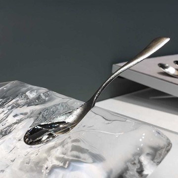 導熱即融冰淇淋湯匙／奶油刀禮盒 銀色冰淇淋湯匙(2入)