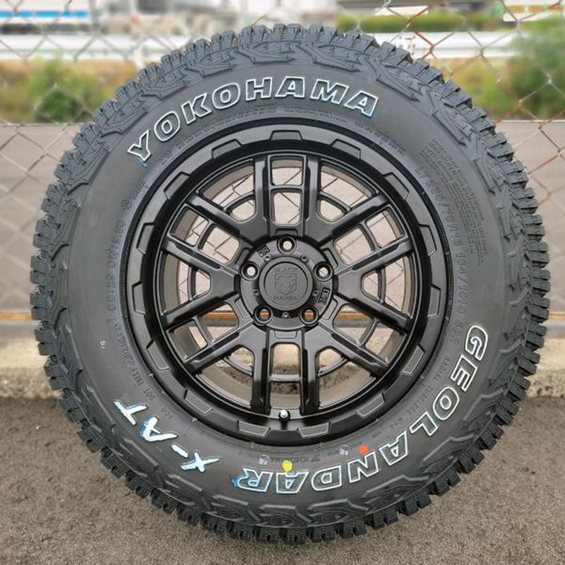 サマータイヤ ホイール 4本セット BADX ロックケリー グリート YOKOHAMA ジオランダー A/T(G015) 225/70R16 デリカ 等