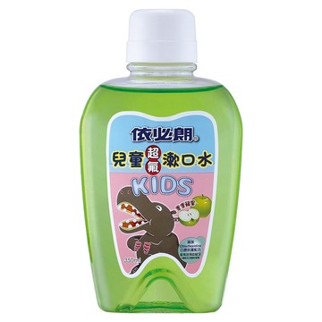 依必朗兒童漱口水 蘋果口味 抗菌成分Chlorhexidine 高單位含氟防蛀配方 350ml  2瓶