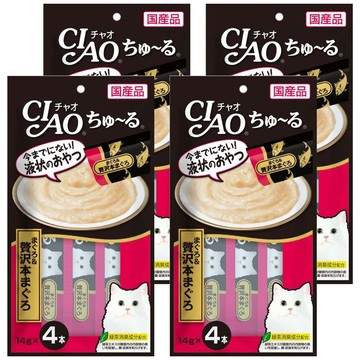 INABA CIAO 啾嚕 肉泥  奢華鮪魚  56g  4袋