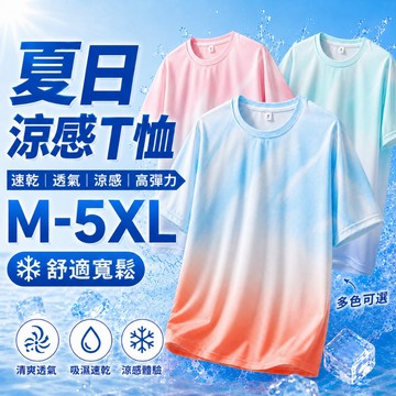 🚚桃園出貨❄️100%冰絲❄️冰絲涼感短袖 冰感短袖 排汗衫 素T 短袖 大尺碼 涼感衣 冰絲上衣 速乾短袖 健身衣