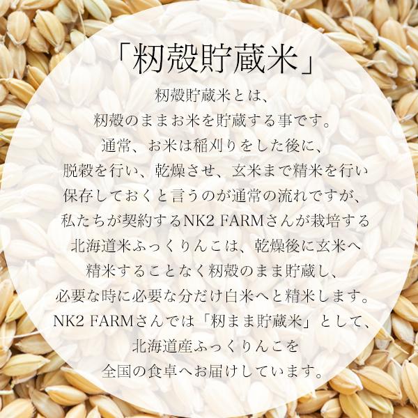 NK2FARM ふっくりんこ 白米 5kg 令和3年産 北海道 七飯産／NK2FARMの籾まま貯蔵しているお米をお届けします。