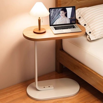 免運 開發票  床邊桌網紅小圓桌子置物架茶幾沙發邊幾可移動簡易臥室懶人現代 快速出貨