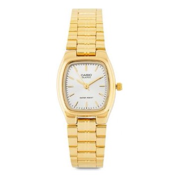CASIO Waterproof Quartz /White Gold Analog
