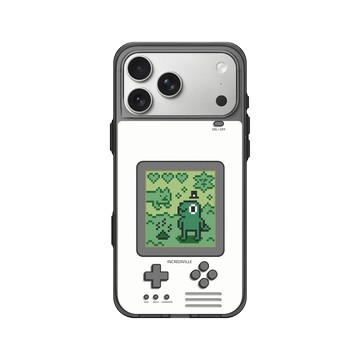 iPhone 17 Pro Max Clear (相機按鈕) 酷墨灰 - 怪奇事物所 Incrediville - 8-bit所長飼育家