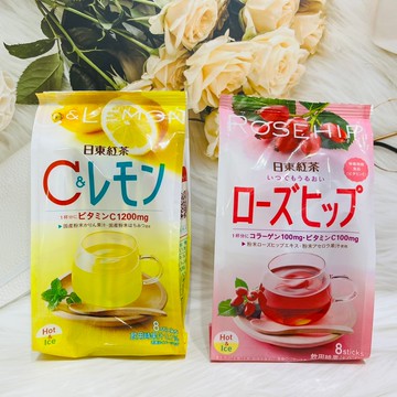 日本 日東紅茶 沖泡飲料 沖泡飲 蜂蜜花梨檸檬味/櫻桃玫瑰果味｜全店$199免運