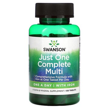 Swanson Just One Complete Multi with Iron，130 片