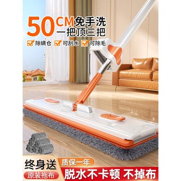 寢室拖把2025新款家用免手洗平板干濕兩用地拖懶人拖地神器一拖凈