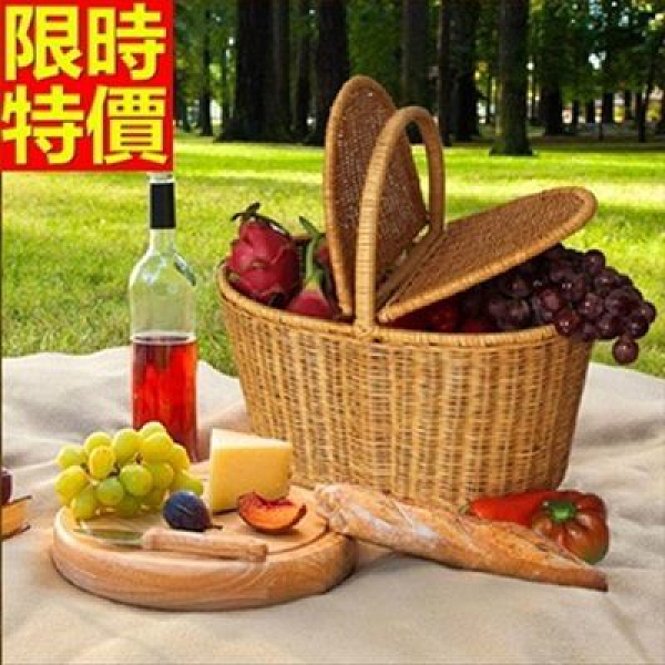 野餐籃(小)-純手工戶外休閒郊遊用品2色68e4[時尚巴黎]